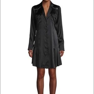 A.L.C elastic silk shirt dress